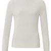 YAYA - Rolák s gombíčkami na rukávoch Wool white - wool white