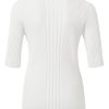 YAYA - Top s rib vzorom Bright white - bright white