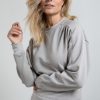 YAYA - Mikina so záhybmi Thunderstorm grey - thunderstorm grey
