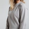 YAYA - Mikina so záhybmi Thunderstorm grey - thunderstorm grey