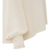 YAYA - Blúzka oversized s balónovými rukávmi Summer sand - summer sand