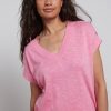 YAYA - Nohavice s rovným strihom Party punch pink - party punch pink
