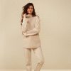 YAYA - Nohavice jogging rovné Peyote beige - peyote beige