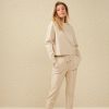 YAYA - Nohavice jogging rovné Peyote beige - peyote beige