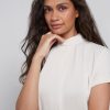 YAYA - Top s detailom vpredu Birch sand - birch sand