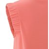 YAYA - Tričko s volánikmi na ramenách Shell pink - shell pink