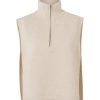 YAYA - Goliér pletený so zipsom Beige melange - beige melange
