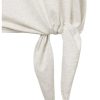 YAYA - Tričko s uzlíkom Light grey melange - light grey melange