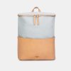 Ann Kurz - Batoh Haruki 32x30x14cm - aquamar/vegt leather recycled