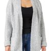 Herrlicher - Sveter midi s lurexom Light grey melange - light grey melange
