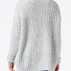 Herrlicher - Sveter midi s lurexom Light grey melange - light grey melange
