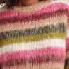 La Fée Maraboutée - Pulóver s pásmi Rose Vert - rose vert