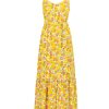 POM-Amsterdam - Šaty dlhé na ramienka Yellow - yellow