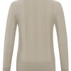 YAYA - Rolák s rib vzorom Beige - beige