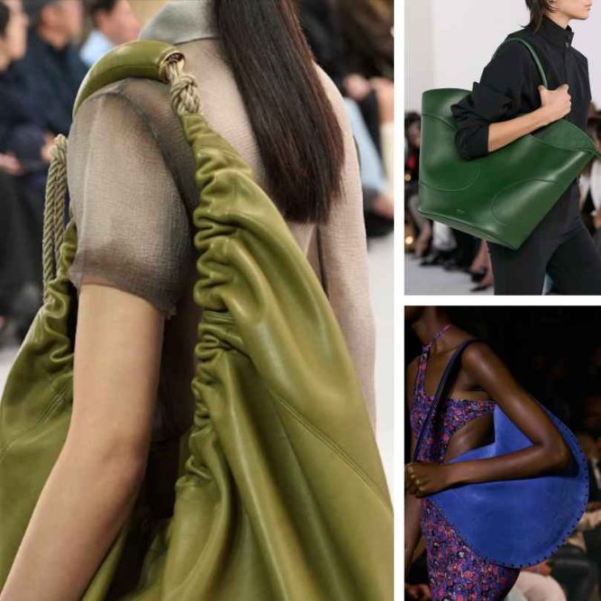 veľké dámske kabelky, trendy v dámskej móde 2024