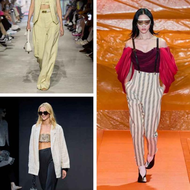 voľné strihy a otvorené materiály, trendy v dámskej móde 2024