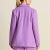 POM-Amsterdam - Sako s brošňou Pique purple - pique purple