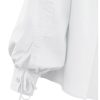 YAYA - Blúzka s puf rukávmi Off white - off white