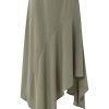 YAYA - Sukňa asymetrická Army green - army green