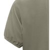 YAYA - Tričko s krátkym puff rukávom Army green - army green
