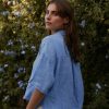 indi cold - Košeľa ľanová Azul glacial - azul glacial
