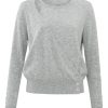 YAYA - Pulóver asymetrický Medium grey - medium grey