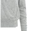 YAYA - Pulóver asymetrický Medium grey - medium grey