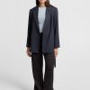 YAYA - Nohavice široké Anthracite melange - anthracite melange