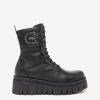 NeroGiardini - Čižmy koženné combat boots- obuv vychádzková Nero - nero