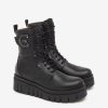 NeroGiardini - Čižmy koženné combat boots- obuv vychádzková Nero - nero