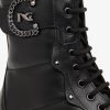 NeroGiardini - Čižmy koženné combat boots- obuv vychádzková Nero - nero