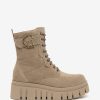 NeroGiardini - Čižmy koženné combat boots - obuv vychádzková combat boots Argilla - Argilla
