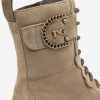 NeroGiardini - Čižmy koženné combat boots - obuv vychádzková combat boots Argilla - Argilla