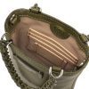 Gianni Chiarini - Kabelka CAMILLA s dvojitým uchom 13x18xx4 cm Moss - moss