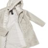Bomboogie - Kožúšok s kapucou Odessa Crystal Grey - crystal grey