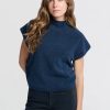 YAYA - Vesta s polorolákom Outer space blue melange - outer space blue melange
