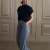 YAYA - Vesta s polorolákom Outer space blue melange - outer space blue melange