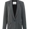 YAYA - Sako metalické Dark metal grey - dark metal grey
