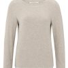 YAYA - Tričko s lodičkovým výstrihom Feather Grey Melange - feather grey melange