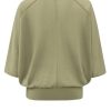 YAYA - Pulóver oversized priesvitný Soft green - soft green