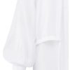 YAYA - Blúzka s balónovými rukávmi Pure white - pure white