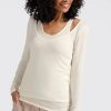 YAYA - Top s tielkom Off white - off white