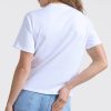 YAYA - Tričko s uzlíkom na ramene Pure white - pure white