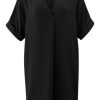 YAYA - Šaty voľné Washed black - washed black