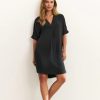 YAYA - Šaty voľné Washed black - washed black