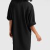 YAYA - Šaty voľné Washed black - washed black
