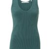 YAYA - Tielko s rib vzorom Hydro blue - hydro blue