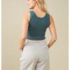 YAYA - Tielko s rib vzorom Hydro blue - hydro blue