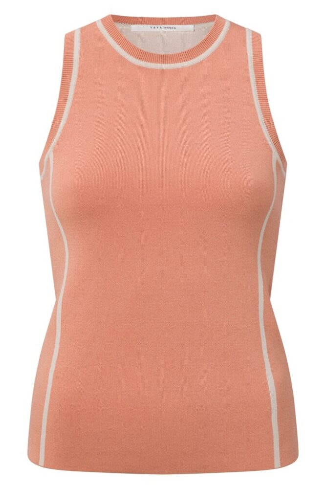 YAYA - Top pletený Dusty coral orange dessin - dusty coral orange dessin