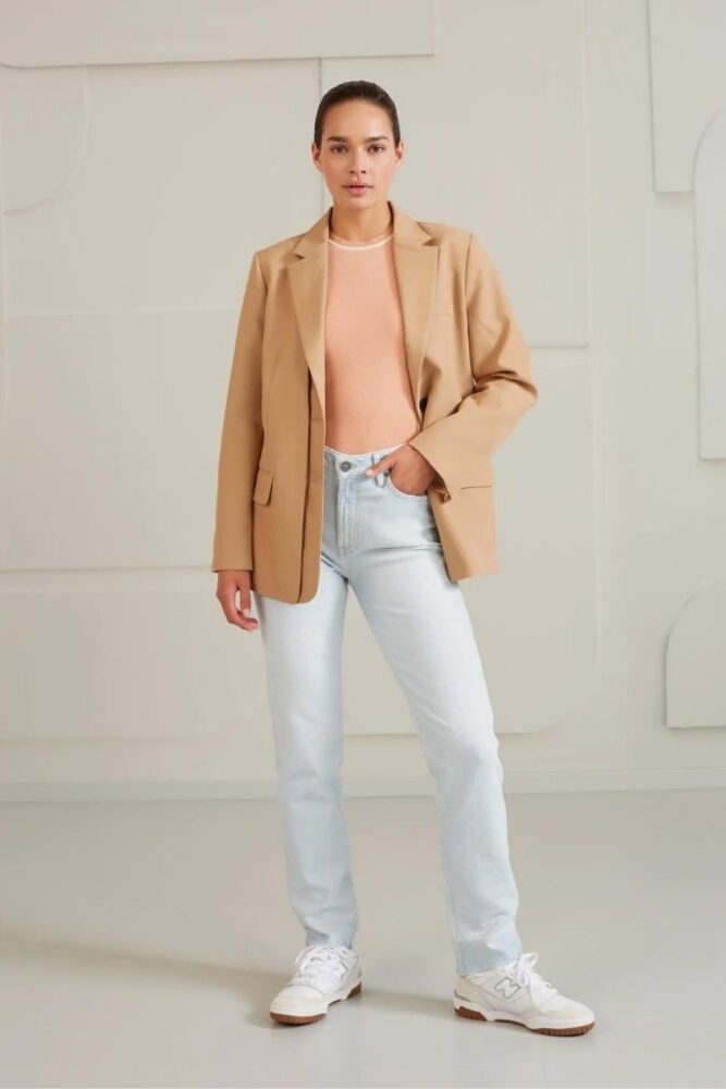 YAYA - Top pletený Dusty coral orange dessin - dusty coral orange dessin